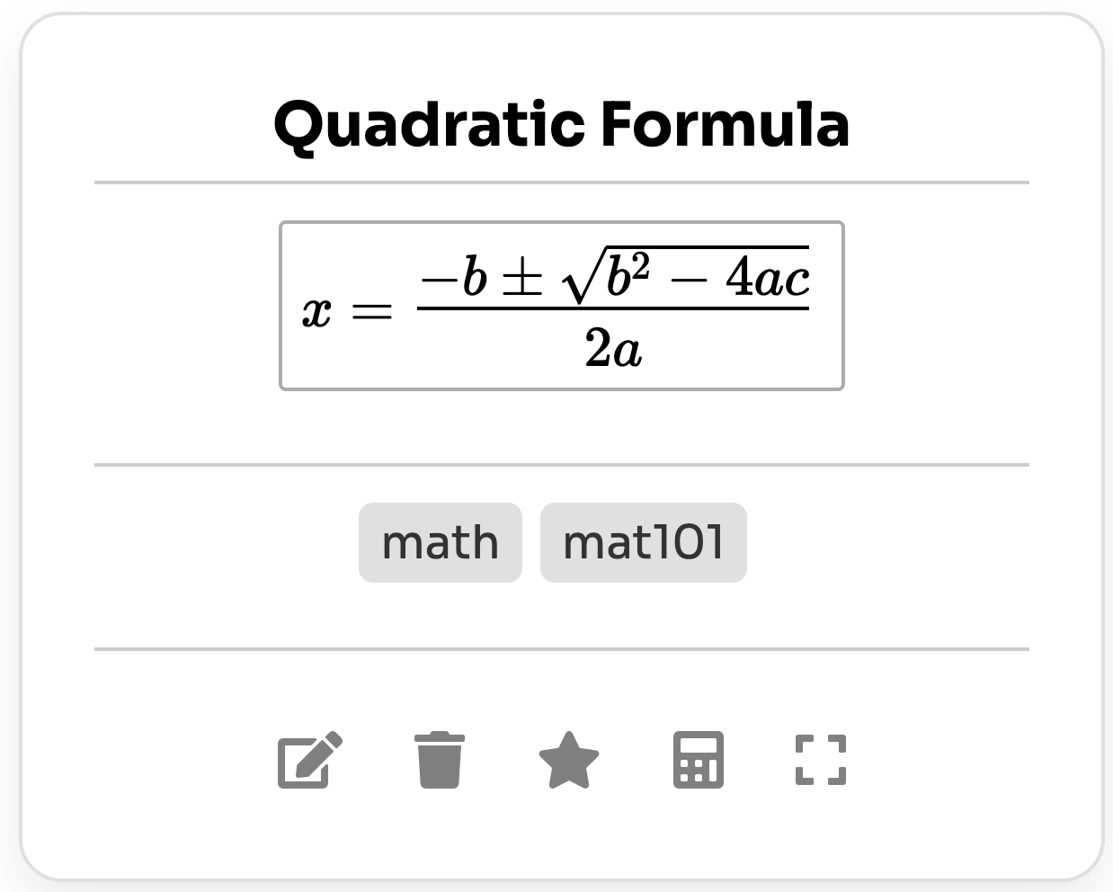 Equation Card 12