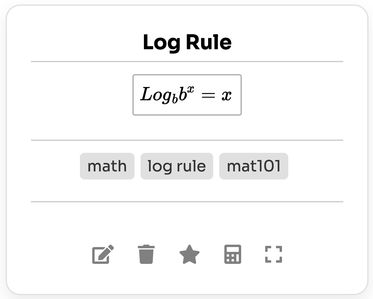 Equation Card 2