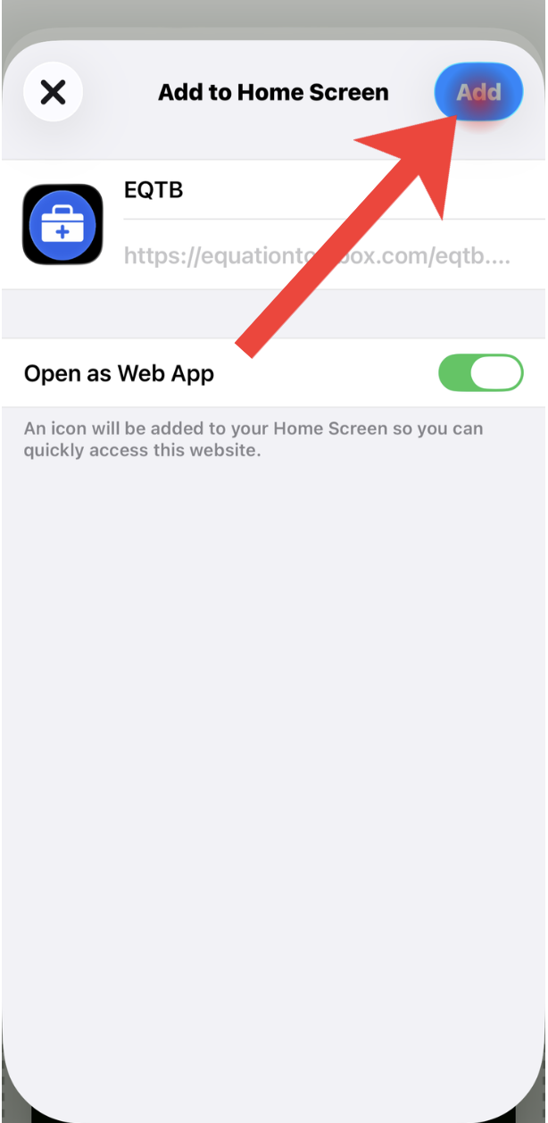 Tap Add